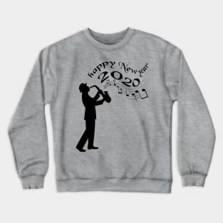 New Year 2020 Jazz Louis Armstrong Music 40s and 50s New Year Gift Crewneck Sweatshirt